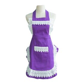 Halter Apron Backless Apron French Maid Aprons for Women Vintage Apron with Lace