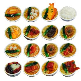 Set Of 12 Lovely Chinese Style Refrigerator Magnet Silica Gel Noodles Set