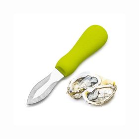 Stainless Steel Oyster Shucking Knife with Ergonomic Grip and Anti-Slip Shellfish Tool Handle Food Grade for Kitchen and Outdoor Use
