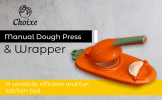 2-in-1 Manual Dough Press. Dumpling Empanada Pastries Maker