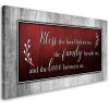 Bless This Food Quote Canvas Wall Art Framed Artwork Ready to Hang Home Decor