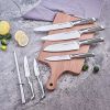 Kitchen Knife Set;  15 Piece Knife Sets with Block Chef Knife Stainless Steel Hollow Handle Cutlery with Manual Sharpener