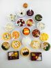 Set Of 12 Lovely Chinese Style Refrigerator Magnet Silica Gel Food Set