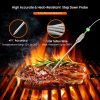 Wireless Thermometer Magnet Storage Bracket with 2 Probes LCD Display Meat Thermometer for Cooking