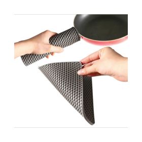 Non-Slip Honeycomb Kitchen Table Pad Multi-Purpose Hot Pads, Spoon Rest Heat Insulation Pad (Color: Gray)