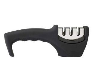 Kitchen Knifes Accessories Professional Knife Sharpener (Color: black)