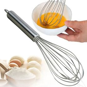 Stainless Steel Balloon Wire Whisk Egg Beater Mixer Baking Utensil (size: 12 Inches)