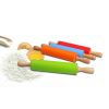 30cm Wooden Handle Silicone Rolling Pin Non-Stick Kitchen Baking Cooking Tool