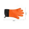 BBQ Gloves,Heat Resistant Silicone Grilling Gloves,Long Waterproof BBQ Kitchen Oven Mitts