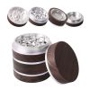 Amazon Top Selling Spice Grinder Custom Aluminum Zinc Alloy Material Smoking Tobacco Herb Grinder with Magnetic Closure