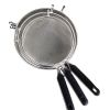 304 stainless steel spoon household noodle strainer kitchen juice strainer double ear fried baking flour sieve