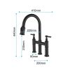 Transition bridge kitchen faucet with pull-down nozzle