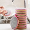 5/10pcs; Double Side Dishwashing Sponge Pan Pot Dish Wash Sponges Household Cleaning Tools Kitchen Tableware Dish Washing Brush